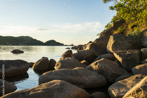 rocks and rocks on the sea