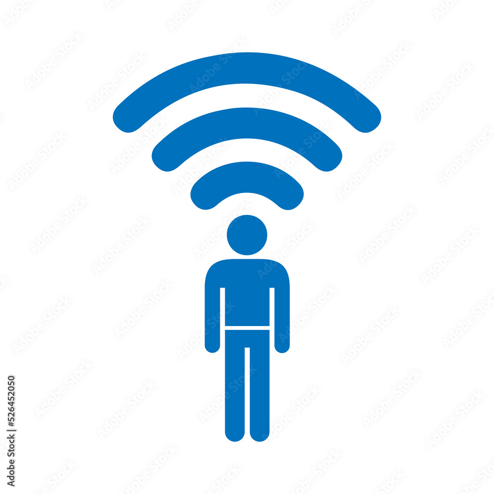 Male WiFi icon. Wifi function Logo Design Element. Vector on a white background. illustrator 10 EPS. Male WiFi icon. Wifi function Logo Design Element. Vector on a white background. illustrator 10 EPS.