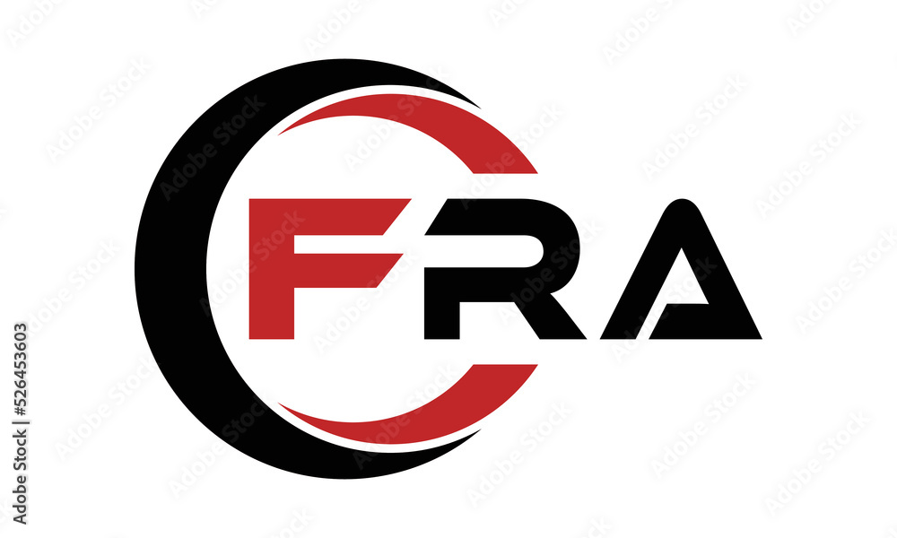 FRA three letter swoosh logo design vector template | monogram logo ...