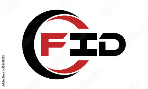 FID three letter swoosh logo design vector template | monogram logo | abstract logo | wordmark logo | letter mark logo | business logo | brand logo | flat logo | minimalist logo | text | word | symbol