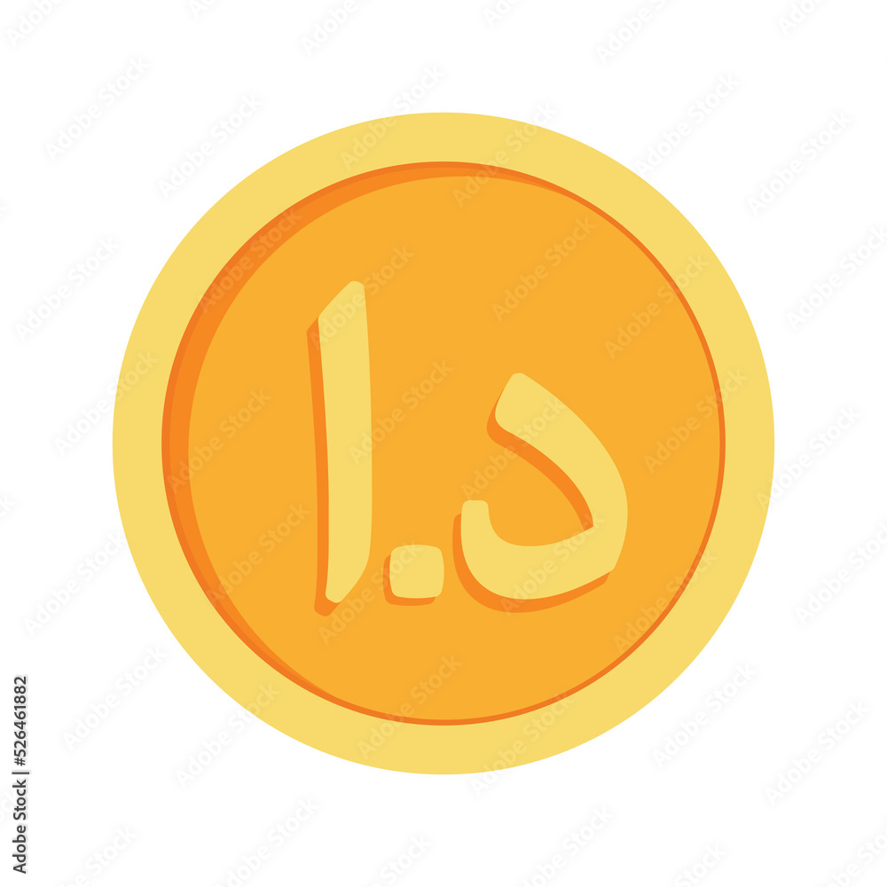 Jordanian Dinar Coin Icon Clipart for Business and Finance Jordan Money Currency in Animated Elements Vector Illustration Jordanian Dinar Coin Icon Clipart for Business and Finance Jordan Money Currency in Animated Elements Vector Illustration