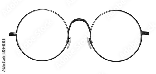 round glasses photo