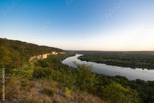 the Dniester River on the Moldovan-Ukrainian border