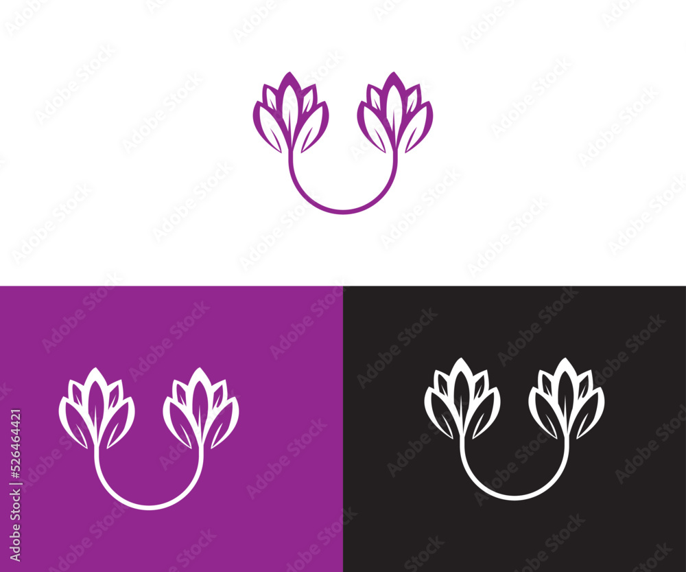 Tulip Flower Logo design Tulip Flower Logo design