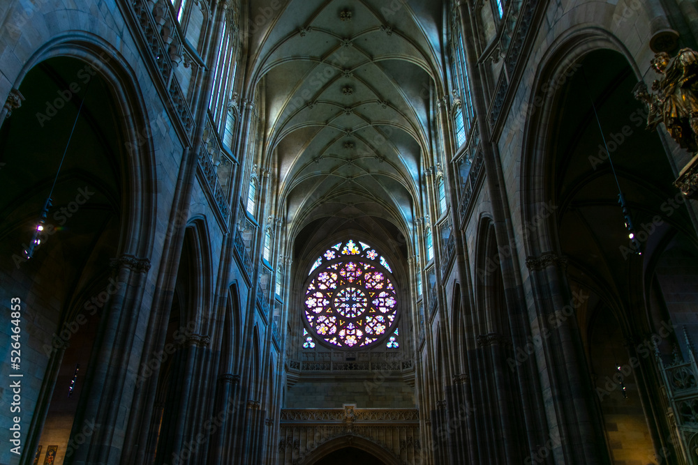 Rose window of the Prague cathedral