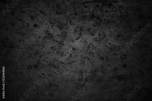 Tales of Evil, Horror, and Dark Textures, Cracked walls dark gray concrete, concrete floor is aged in a retro concept, Texture of a grungy black concrete wall as background.