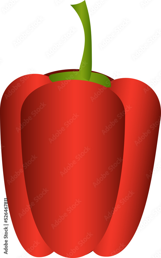 Vegetable,Bell Pepper with transparent background Vegetable,Bell Pepper with transparent background