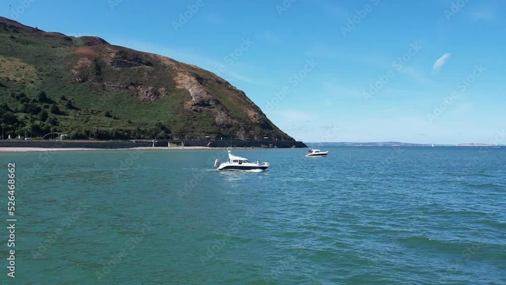 Sailing and boating in the Irish Sea, Conwy Morfa, Conway, Wales UK Sailing and boating in the Irish Sea, Conwy Morfa, Conway, Wales UK