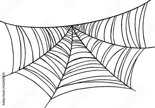 Spiderwebs isolate on png or transparent  background, happy halloween banner, template for poster, brochure, advertising, promotion,sale marketing vector illustration