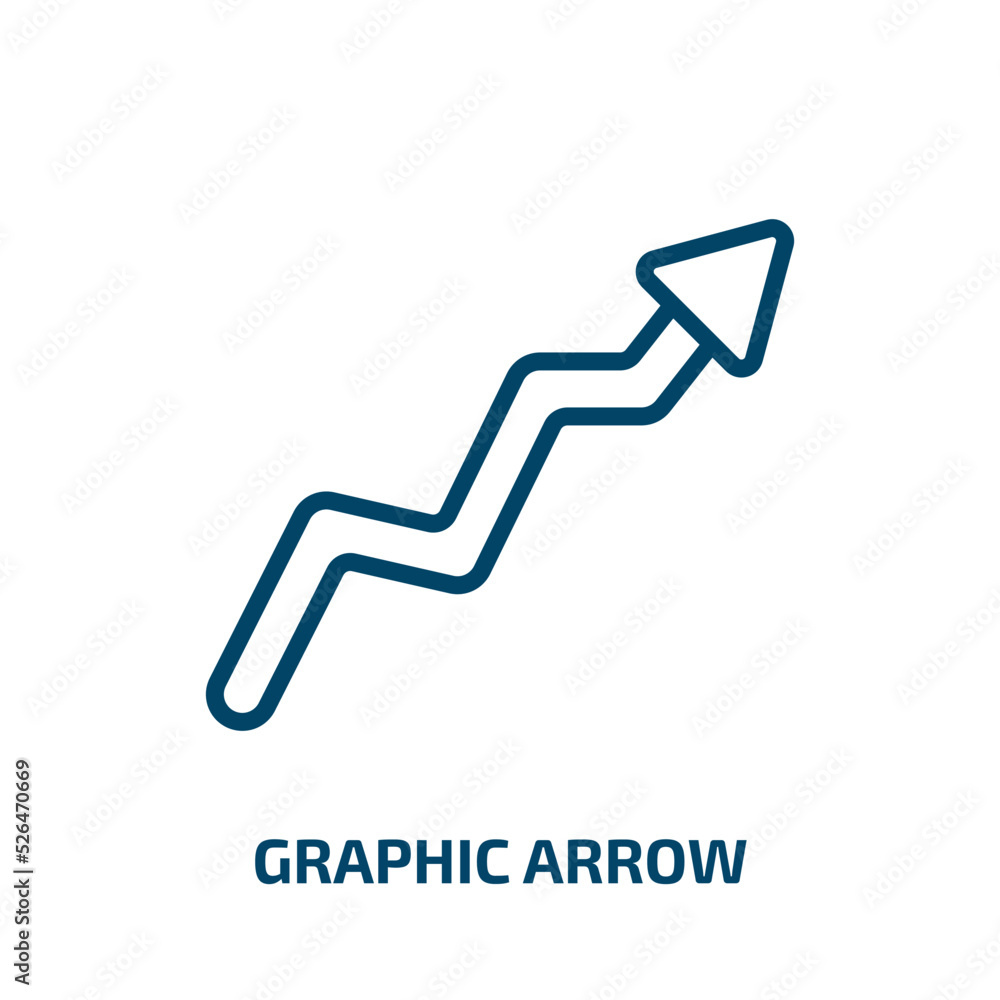 graphic arrow icon from business collection. Thin linear graphic arrow, collection, arrow outline icon isolated on white background. Line vector graphic arrow sign, symbol for web and mobile graphic arrow icon from business collection. Thin linear graphic arrow, collection, arrow outline icon isolated on white background. Line vector graphic arrow sign, symbol for web and mobile