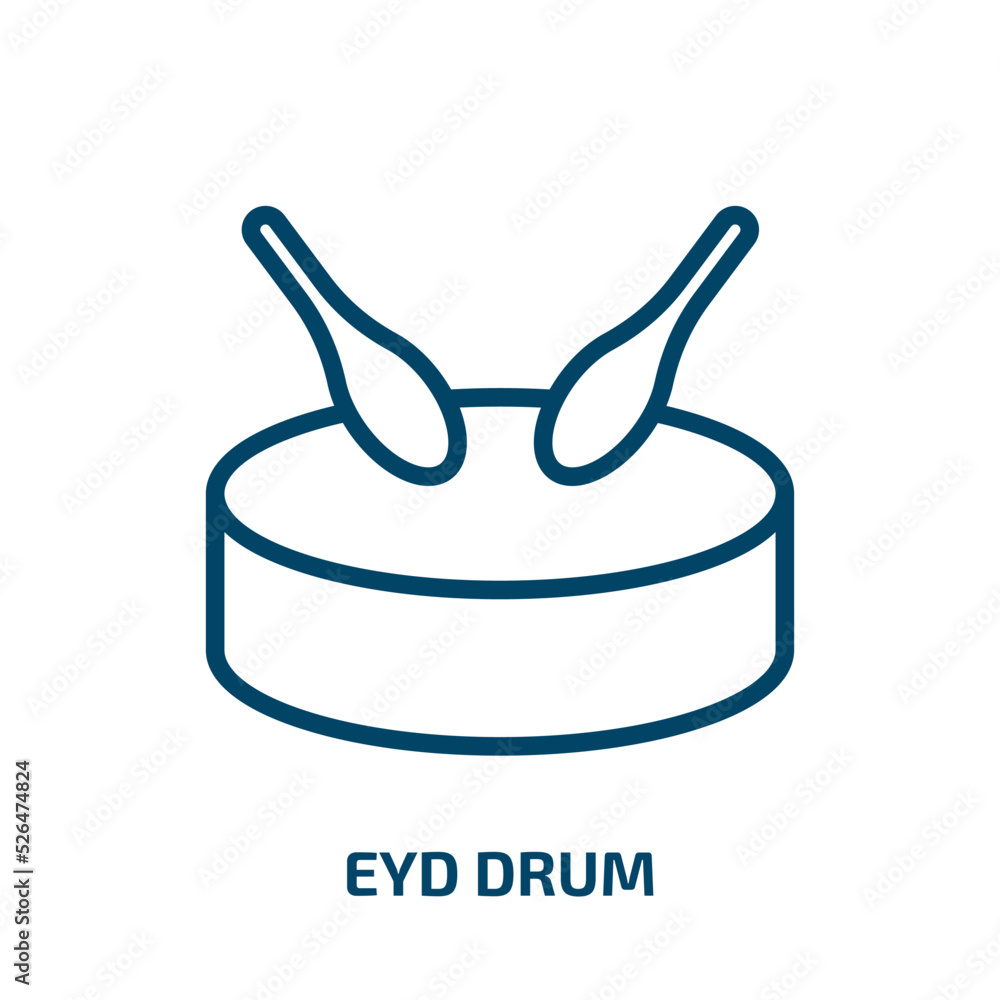 eyd drum icon from religion collection. Thin linear eyd drum, religion, use outline icon isolated on white background. Line vector eyd drum sign, symbol for web and mobile eyd drum icon from religion collection. Thin linear eyd drum, religion, use outline icon isolated on white background. Line vector eyd drum sign, symbol for web and mobile