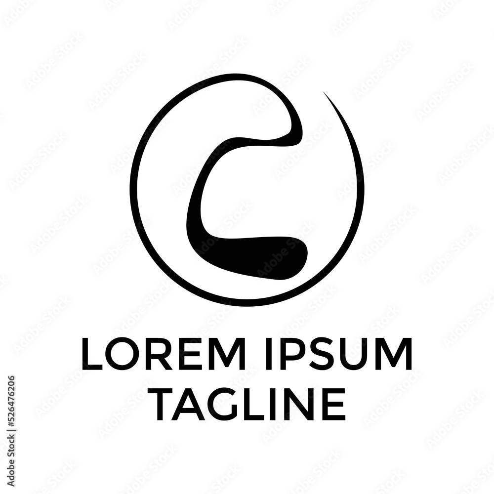 Initial C Fitness Logo Design Vector Initial C Fitness Logo Design Vector