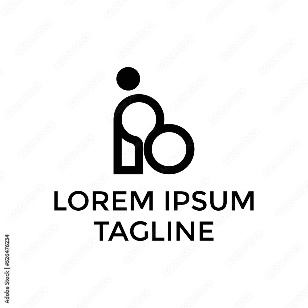 Initial IB8 Logo Design Vector Initial IB8 Logo Design Vector