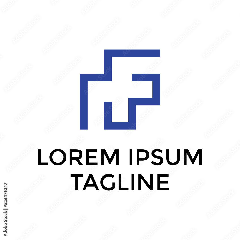 Initial MF Medical logo design vector Initial MF Medical logo design vector