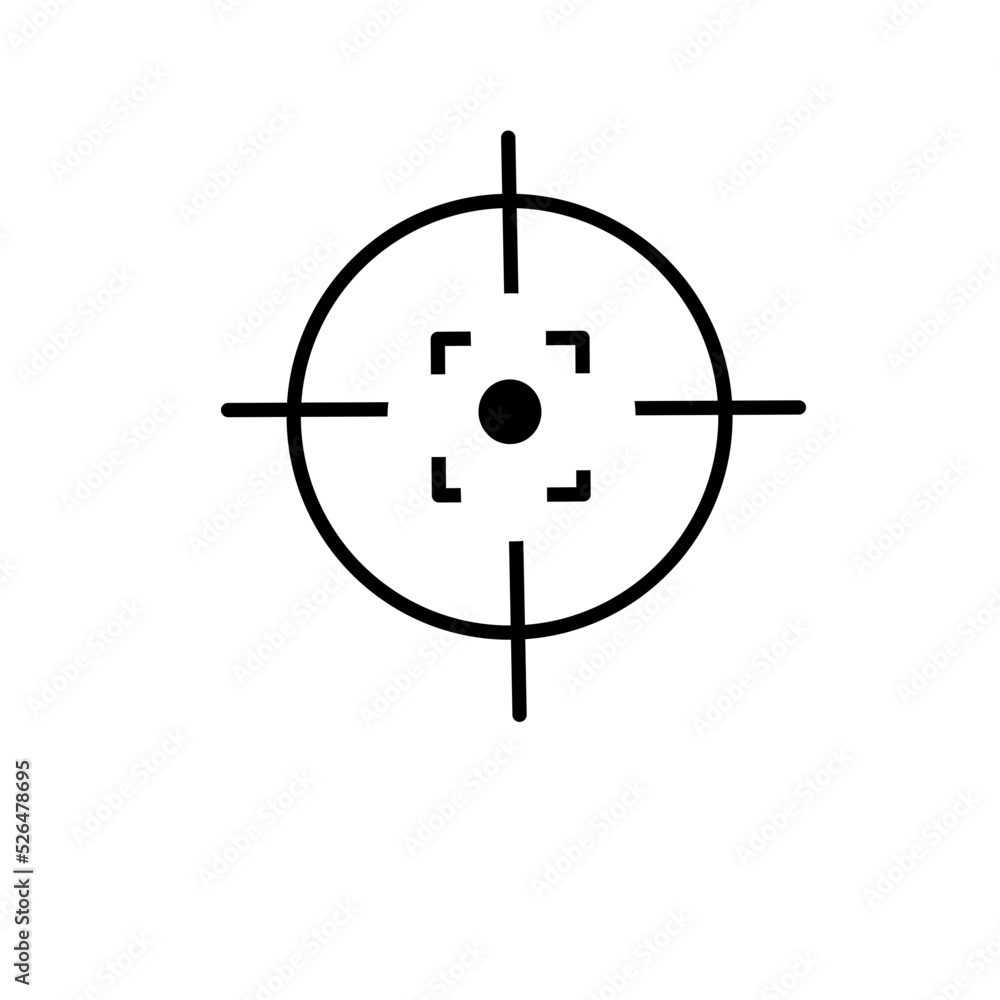 target icon vector target icon vector