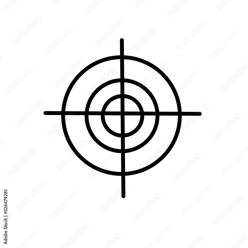target icon vector target icon vector
