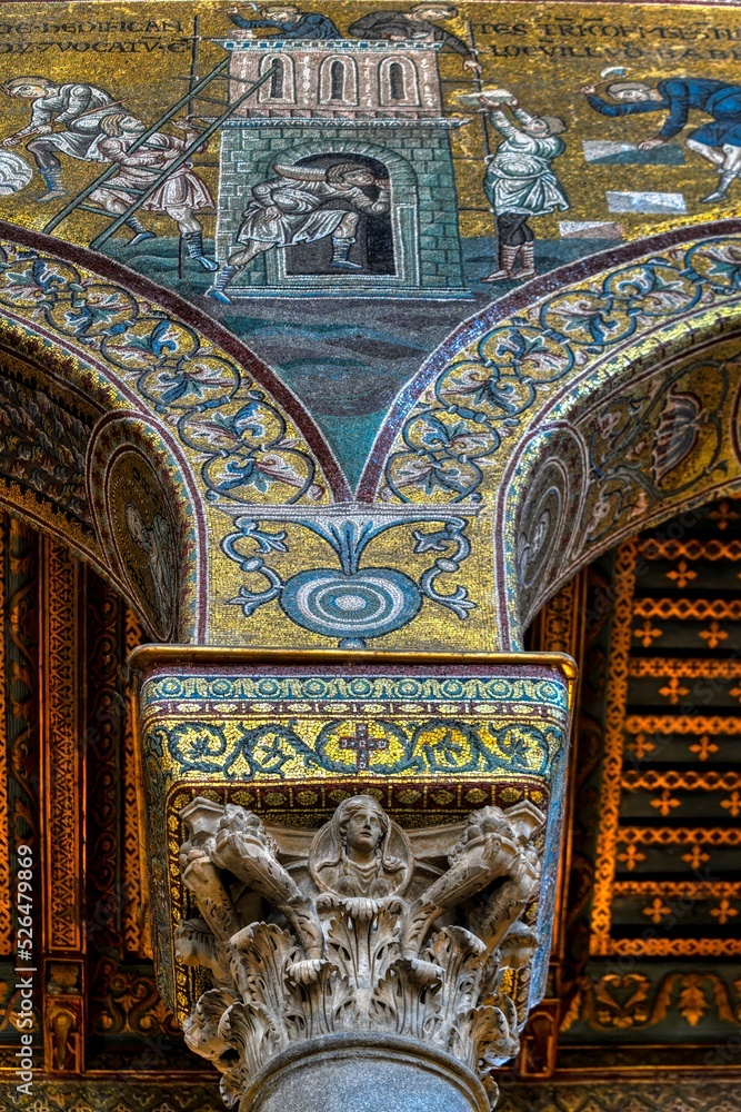 The mosaics of the Cathedral of Monreale, Sicily