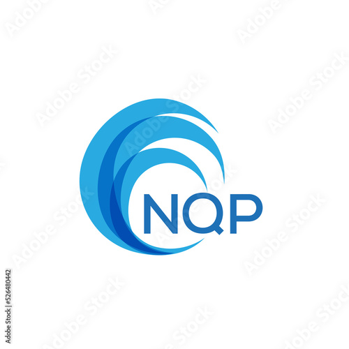 NQP letter logo. NQP blue image on white background. NQP Monogram logo design for entrepreneur and business. NQP best icon.
 photo