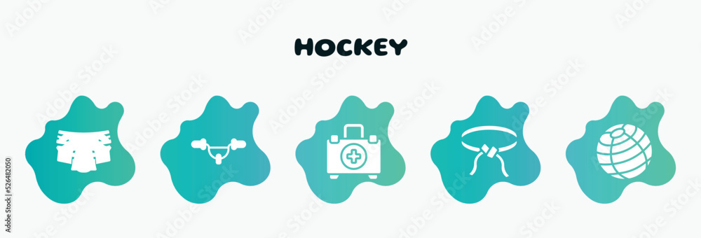 hockey filled icons set. flat icons such as handlebar, emergencies, belts, fitness ball, armour icon collection. can be used web and mobile. hockey filled icons set. flat icons such as handlebar, emergencies, belts, fitness ball, armour icon collection. can be used web and mobile.