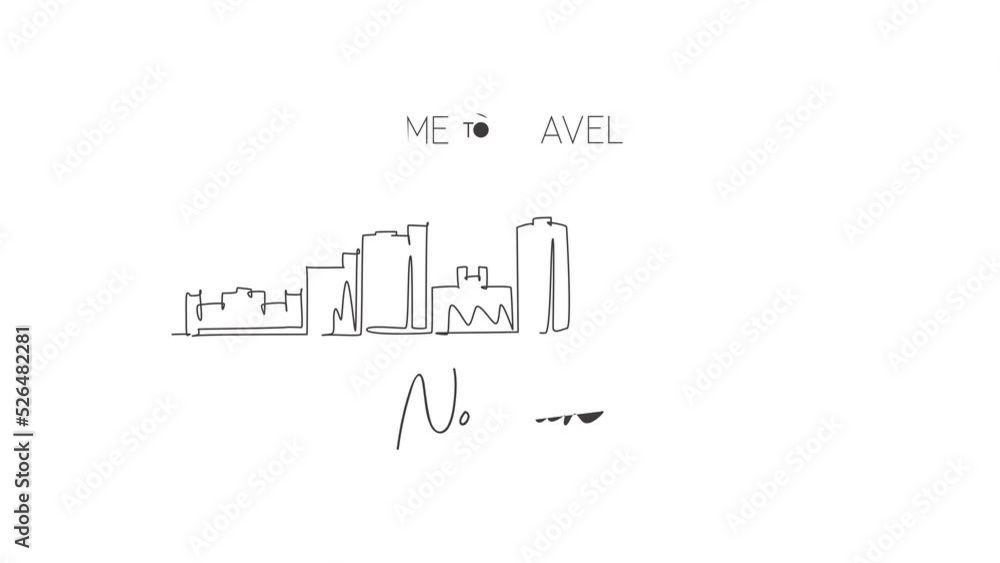 Self drawing animation of single line draw Norman city skyline, Oklahoma. World historical town landscape print. Best holiday destination. Editable stroke continuous line draw. Full length animated. Self drawing animation of single line draw Norman city skyline, Oklahoma. World historical town landscape print. Best holiday destination. Editable stroke continuous line draw. Full length animated.