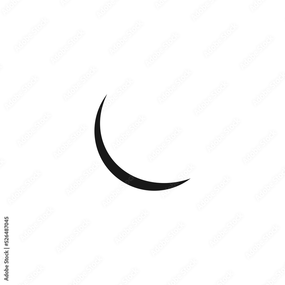 Moon and stars vector icon , night icon. Moon and stars vector icon , night icon.