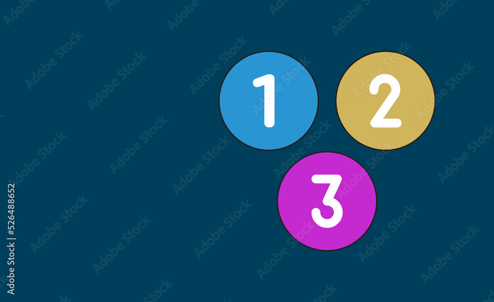 1 2 3 numbers. 123 icons number with space 1 2 3 numbers. 123 icons number with space