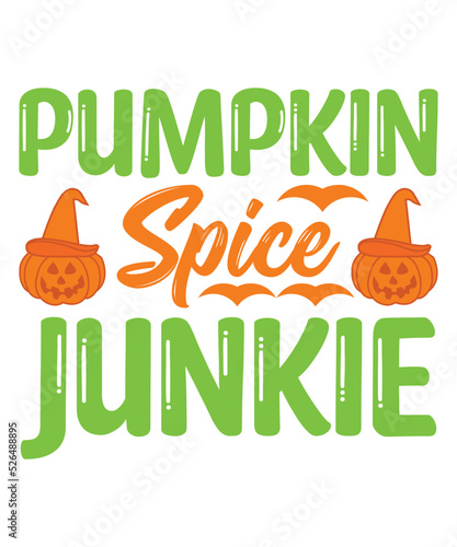pumpkin spice junkie Pumpkin SVG Design