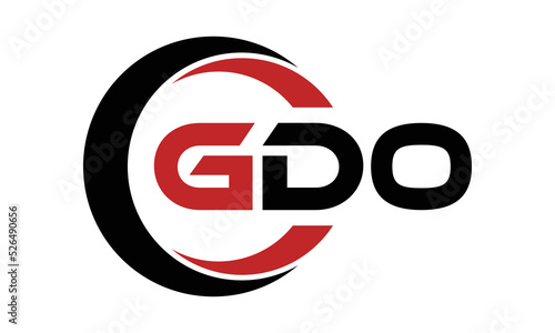 GDO three letter swoosh logo design vector template | monogram logo | abstract logo | wordmark logo | letter mark logo | business logo | brand logo | flat logo | minimalist logo | text | word | symbol