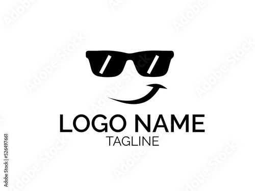 Sunglass shop logo design. Sunglass logo. funny logo. Glass icon