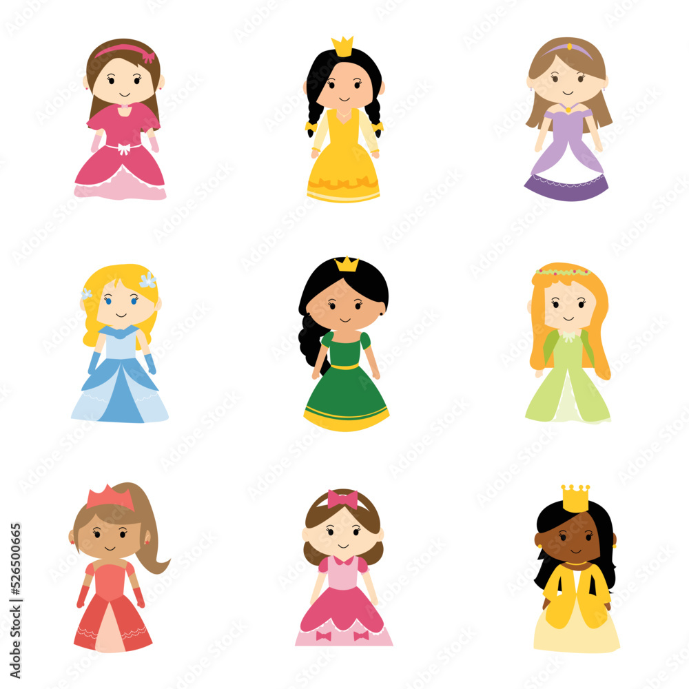 cute princess clipart element of girls wearing princess dress like fairy tale cute princess clipart element of girls wearing princess dress like fairy tale