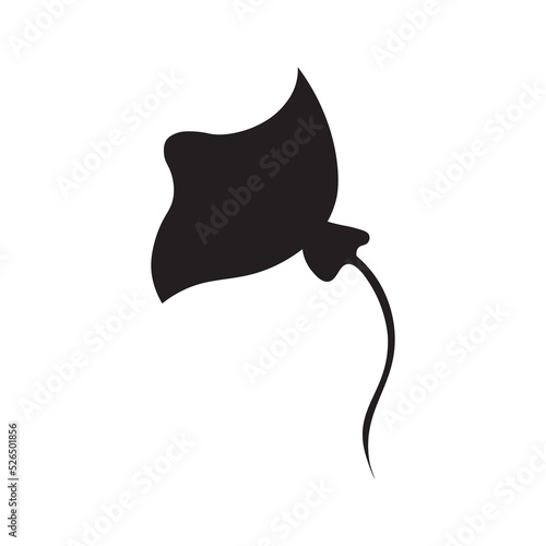 black skate vector illustration
