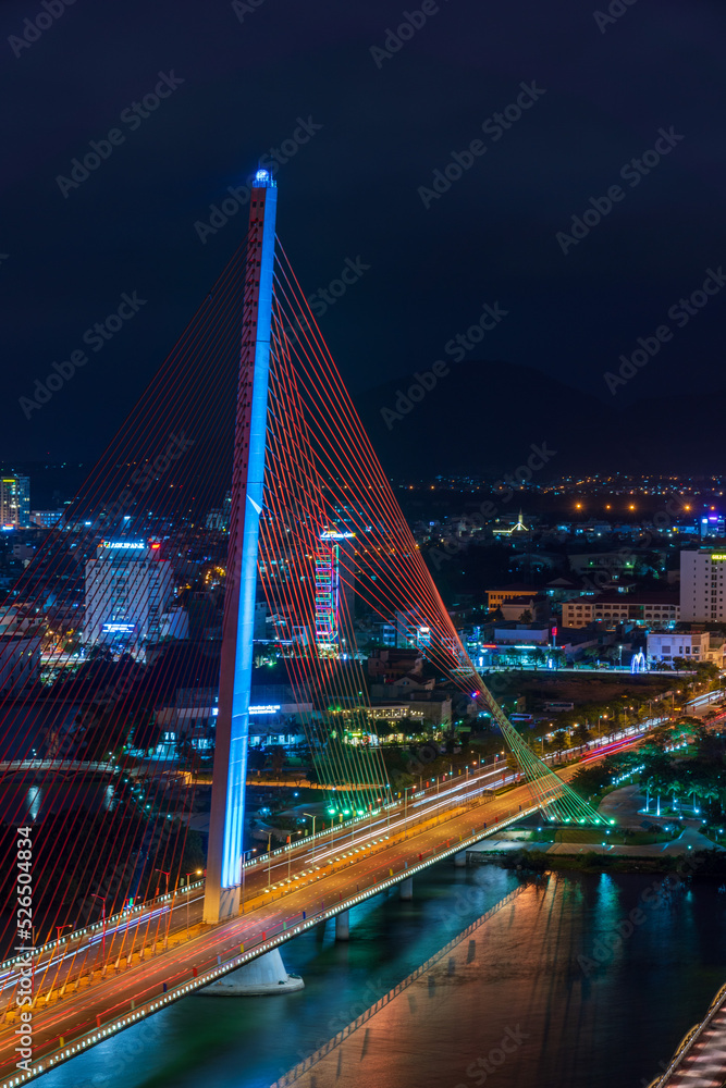Obraz premium Nightscape of Da Nang city.