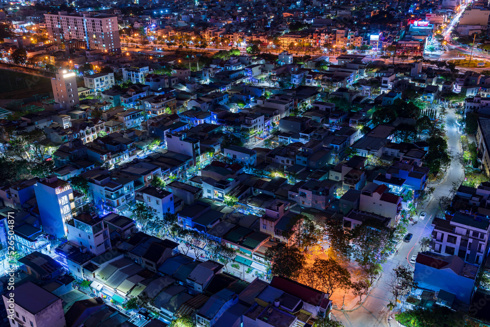 Nightscape of Da Nang city.