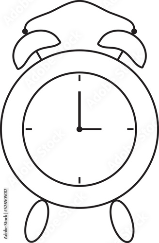 Einfache Vektorgrafik eines Weckers