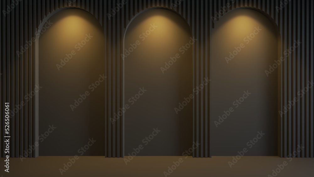 this concept focus on product with downlight 3d rendering abstract platform, minimal pastel podium display scene.Abstract vector rendering 3d shape for placing the product this concept focus on product with downlight 3d rendering abstract platform, minimal pastel podium display scene.Abstract vector rendering 3d shape for placing the product