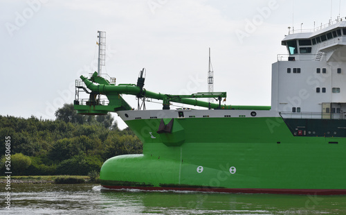 Saugbaggerschiff im Nord-Ostsee-Kanal photo