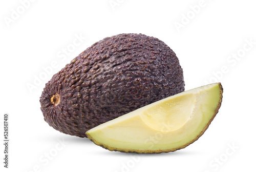 Fotografia avocado on white