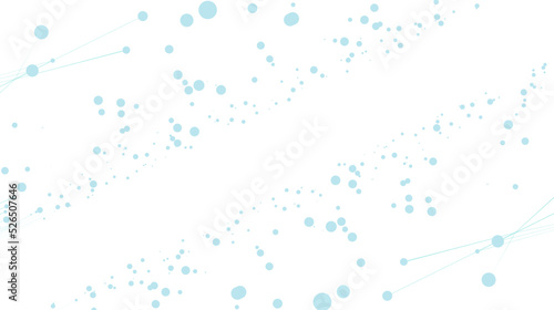 Abstract technology wave. Flow of particles. Big data transfer visualization. Vector illustration.