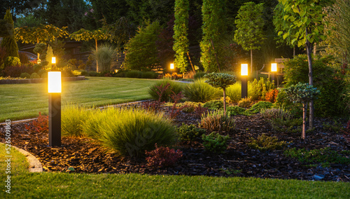 Modern Backyard Outdoor LED Lighting Systems