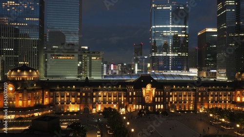 新丸ビルのテラスから見た東京駅