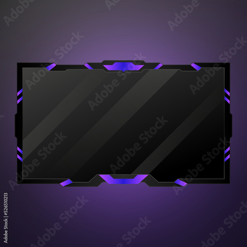 Live video streaming overlay gaming ui panel for online live broadcasting and video streaming