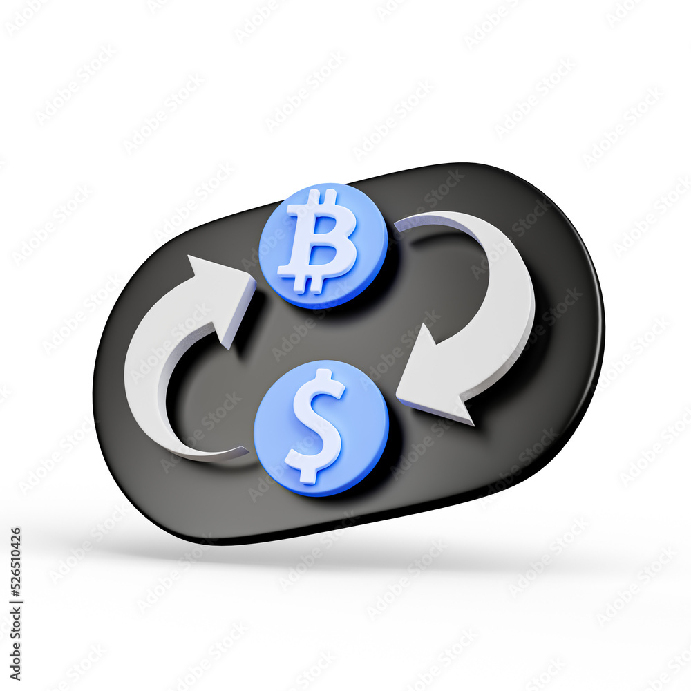 Cryptocurrency coin icon Isolated 3d render Illustration Cryptocurrency coin icon Isolated 3d render Illustration