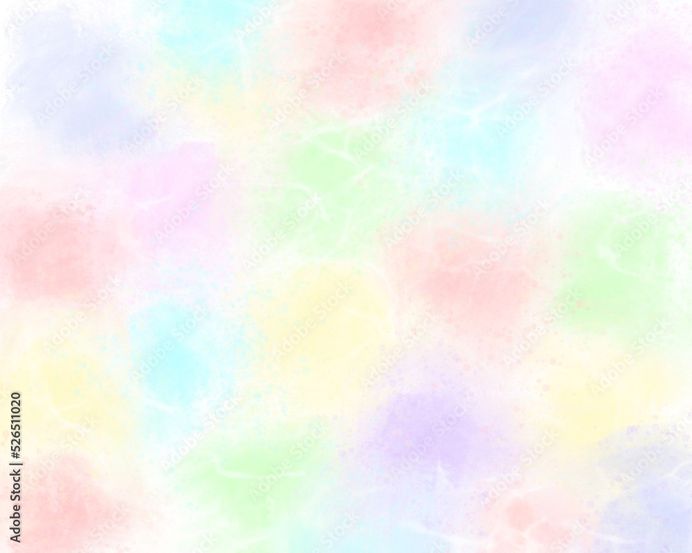 Rainbow pastel paint splotch marble abstract background 