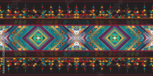 seamless ethnic pattern design.Geometric ethnic oriental ikat pattern traditional Design.ethnic oriental pattern,fabric,embroidery.Mexican pattern.merican pattern.latin african.indian fabric.Mexican