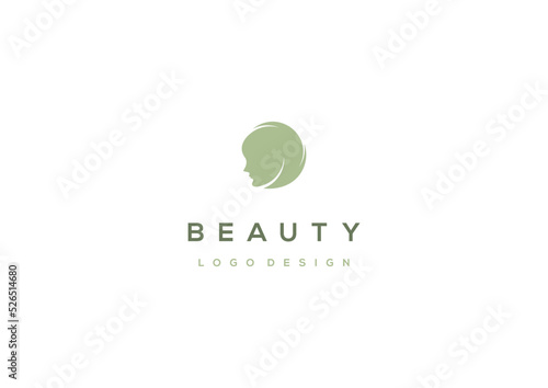 Template logo design solution for beauty salon