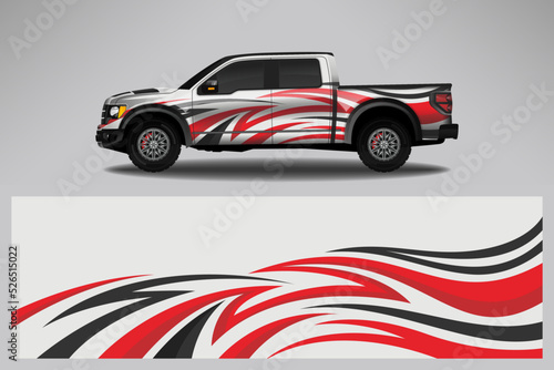 Car decal wrap livery design. Graphic abstract line racing background Vector design for vehicle  race car  rally  adventure livery camouflage.