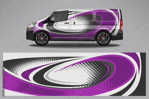 Car decal wrap livery design. Graphic abstract line racing background Vector design for vehicle, race car, rally, adventure livery camouflage.