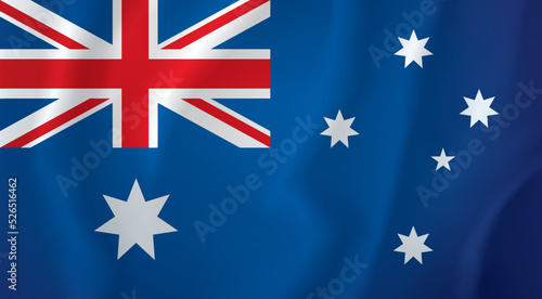 Australian flag. Vector drawing sign © Marina
