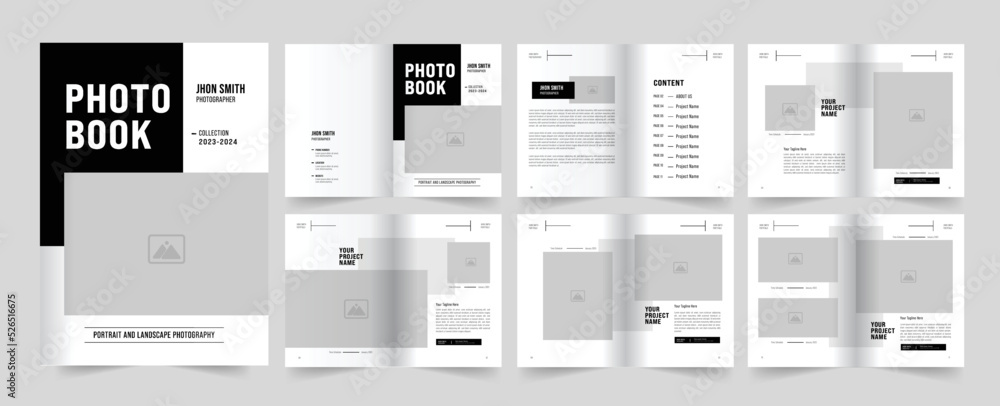 Photo book Design or portfolio Design template 