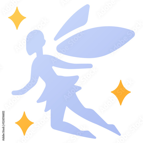 Christmas Fairy fly icon